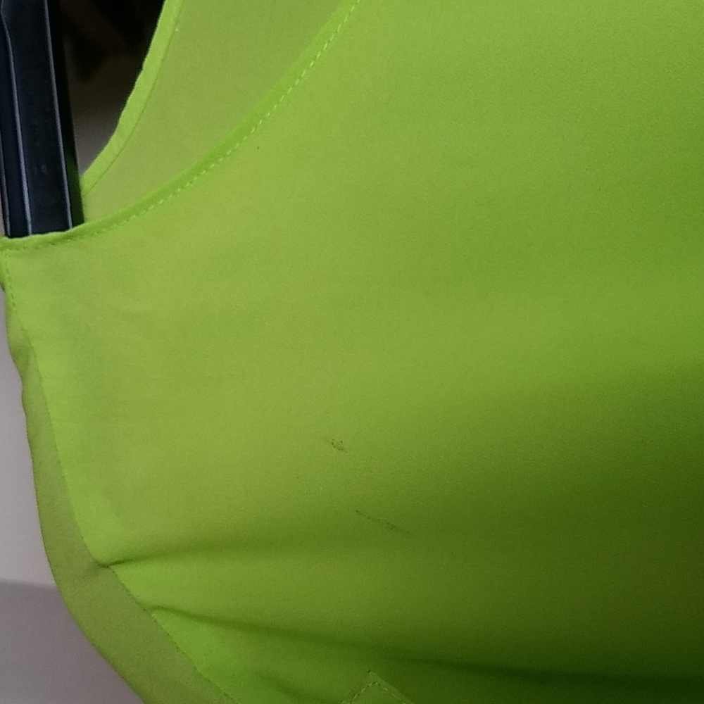 Michael Kors, 0218, neon green top, Size 2 - Picture 5 of 7